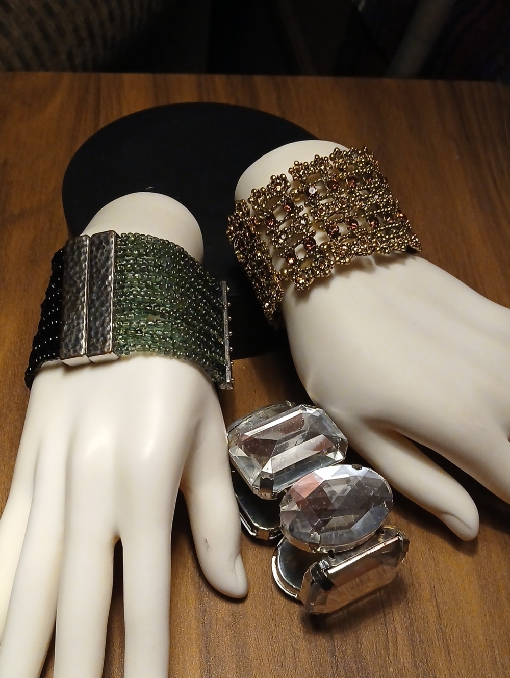 Gold-Tone Filigree Cuff Bracelet - Elegant Women's Jewelry